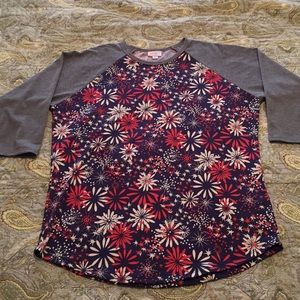 Lularoe Randy fireworks top